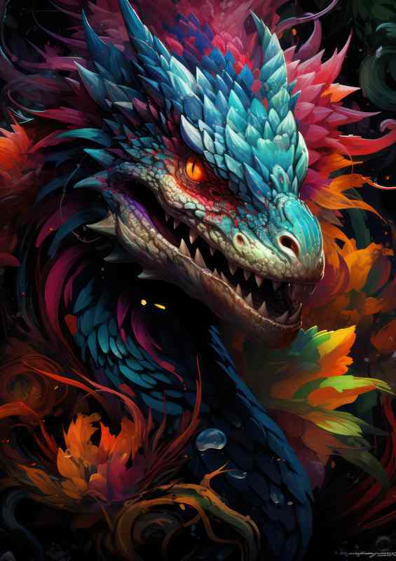Dragons as Symbols of Transformation with a colourful life | Di-Bond