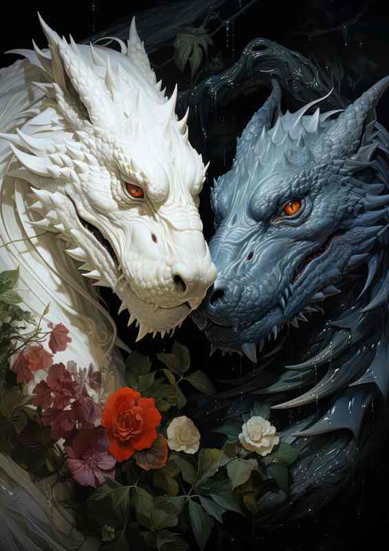 European Dragons vs. Asian Dragons | Poster