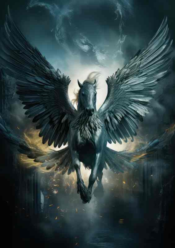 Flight with Pegasus Fantasys Favorite Steed | Poster