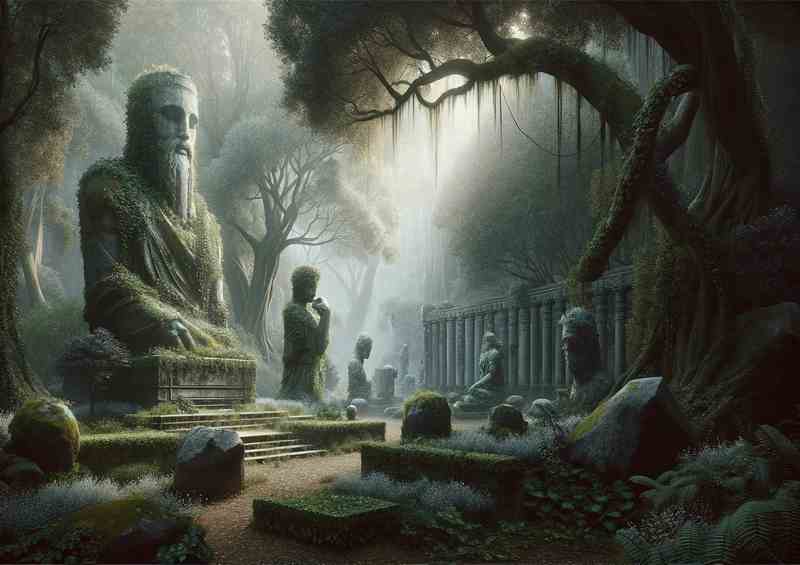 Garden of Whispering Titans | Metal Poster