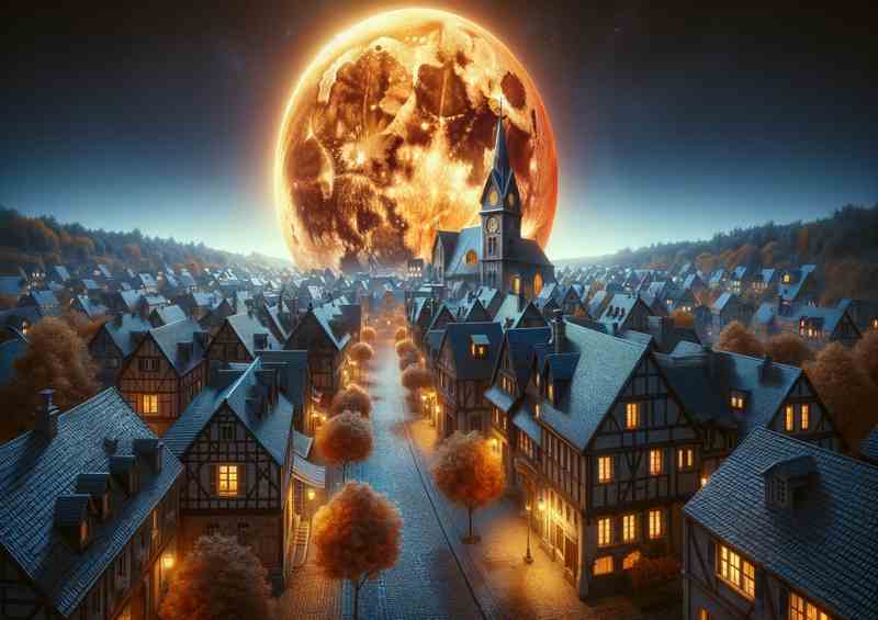 Harvest Moon Over Silent Town | Poster