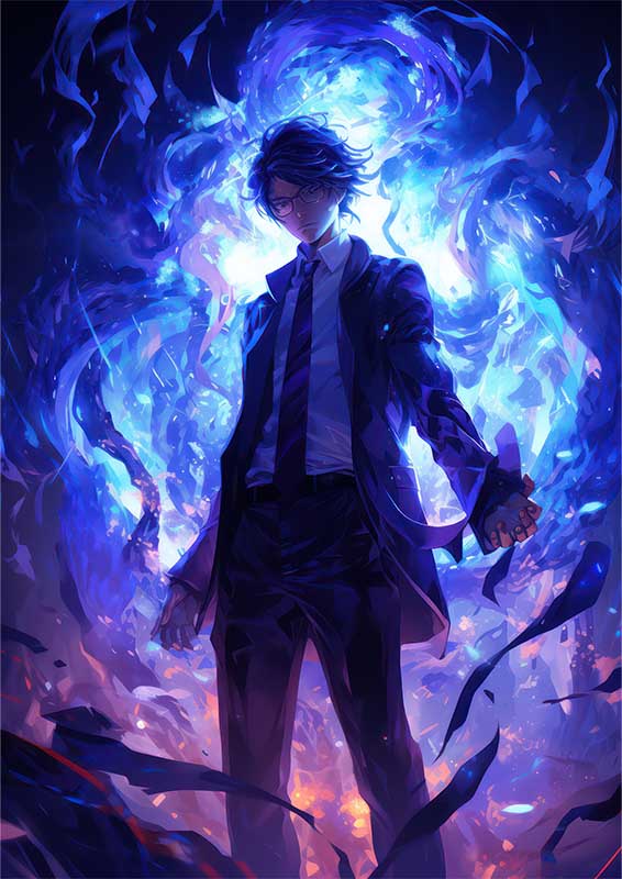 Tanjiro Demon Slayer standing | Metal Poster