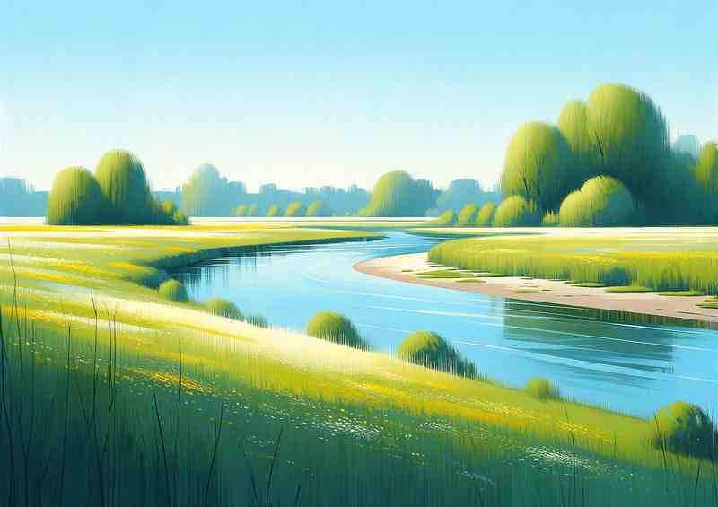 Springs Whisper A Riverside Meadow Style | Poster