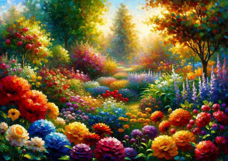 Vibrant Bloom A Spring Garden | Di-Bond