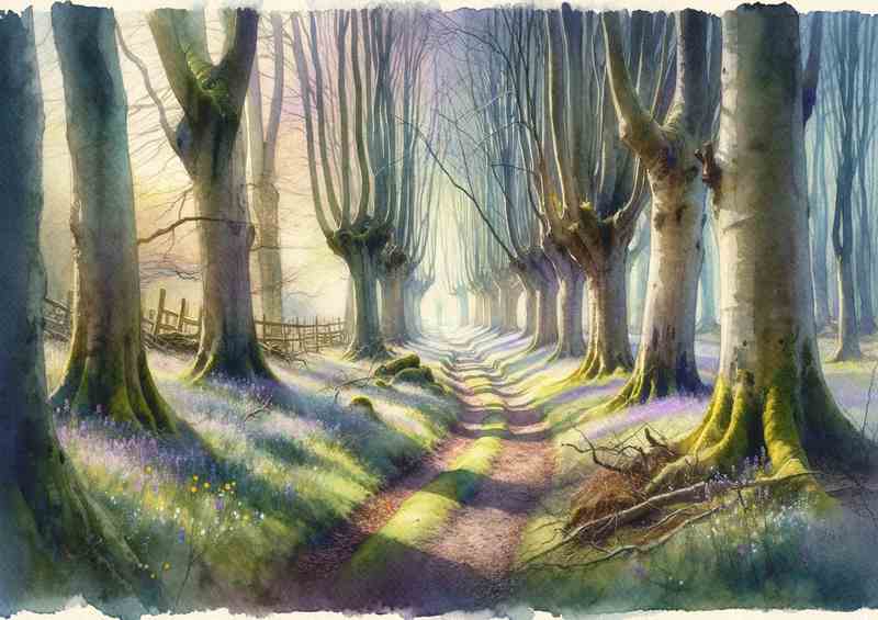 Whisper of Spring An Ancient Forest Path | Poster