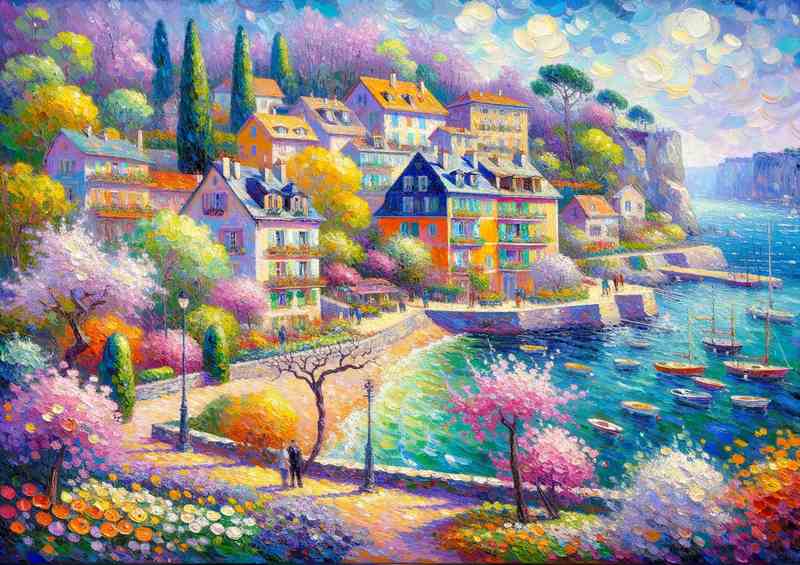 Springs Palette A Coastal Village | Canvas