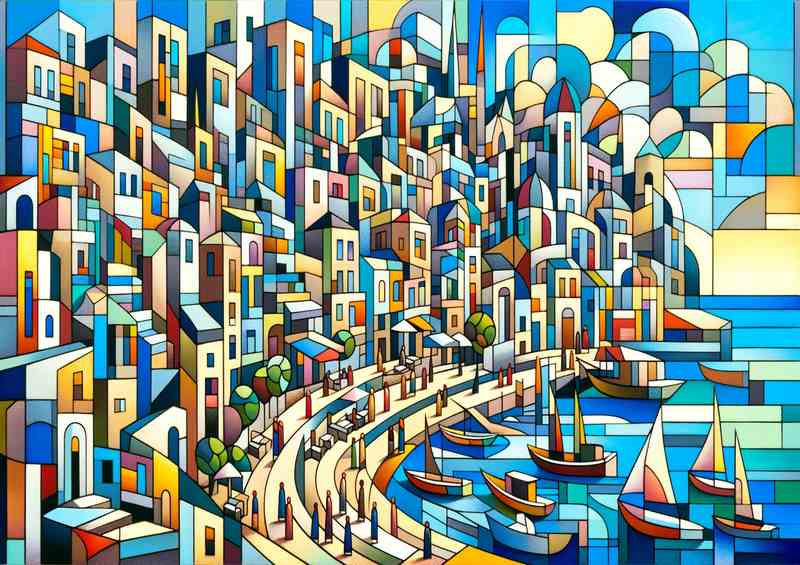 Summers Harmony A Coastal Town | Metal Poster