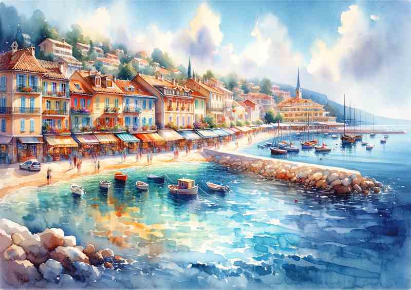 Summers Radiance A Seaside Town | Di-Bond
