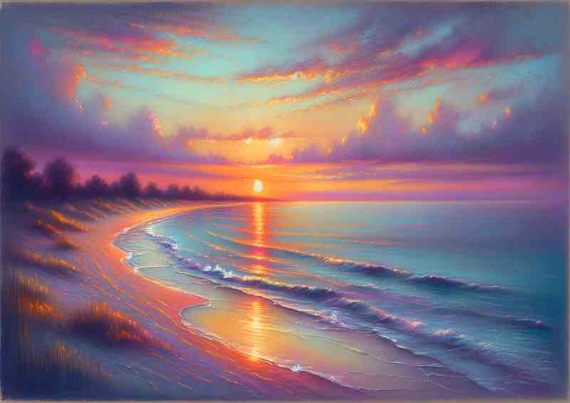 Summers Whisper A Coastal Sunset | Poster