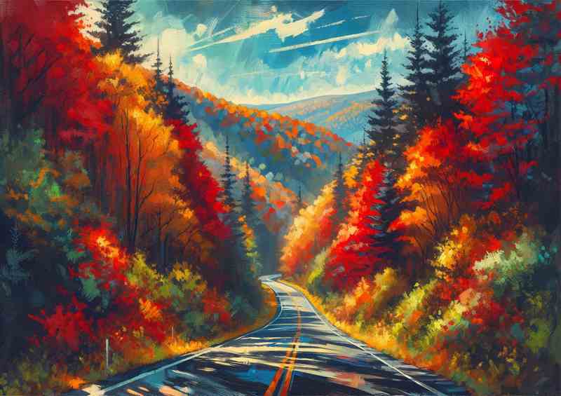 Autumn afternoon in the Appalachian Mountains USA | Poster