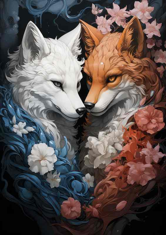 Foxes Falling In Love | Di-Bond
