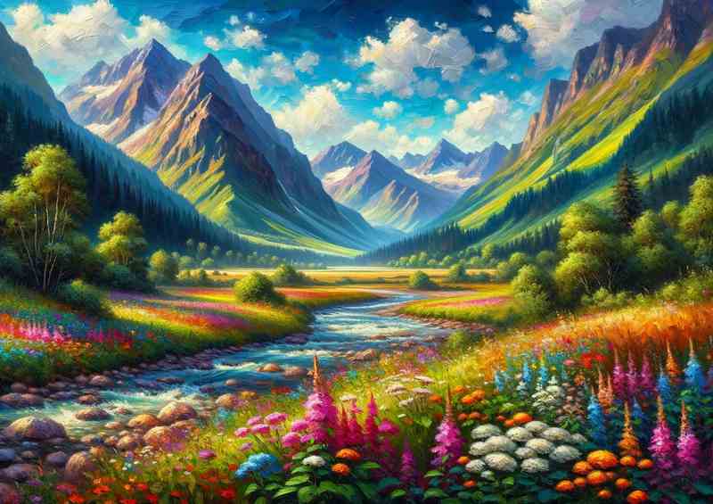 Summers Dream A Mountain Valley | Poster