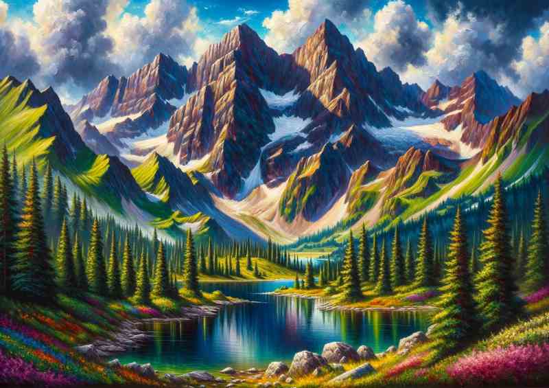 Summers Echo A Mountain Vista | Poster