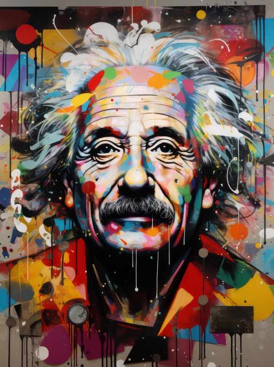 Albert Einstein all about the maths | Poster
