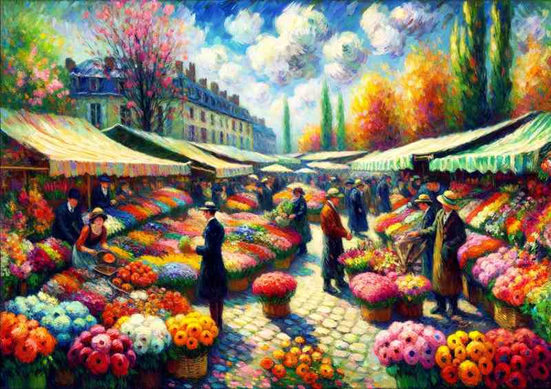 Springs Canvas A Flower Market | Poster