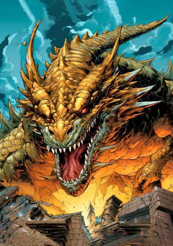 Inferno of the Mystical Wyvern | Poster