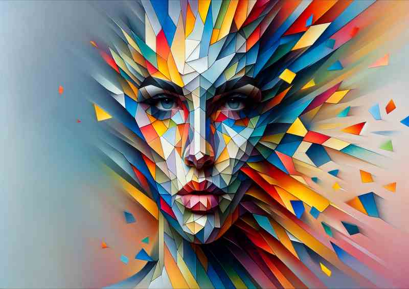 Abstract Fragmented Beauty Modern Art | Poster