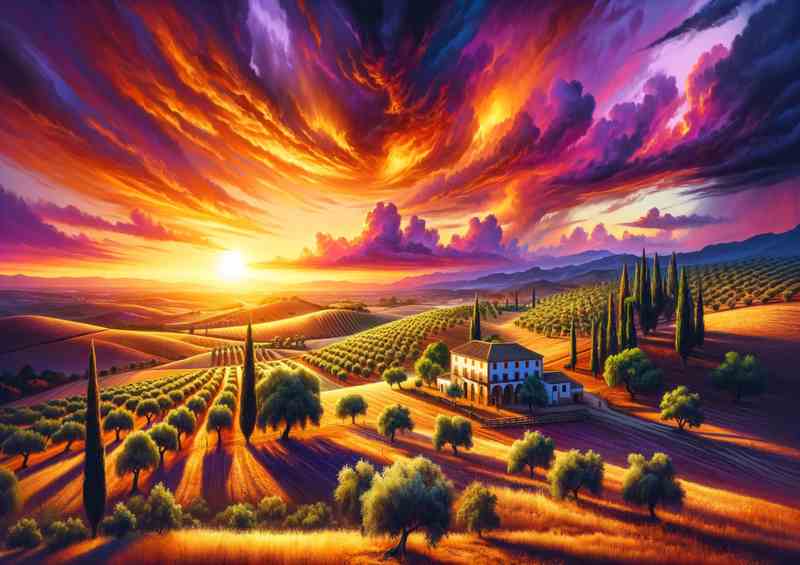 Andalusian Sunset in Spain | Di-Bond