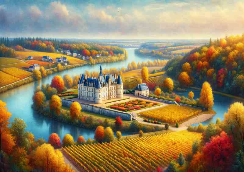 Autumn day in the Loire Valley France | Canvas
