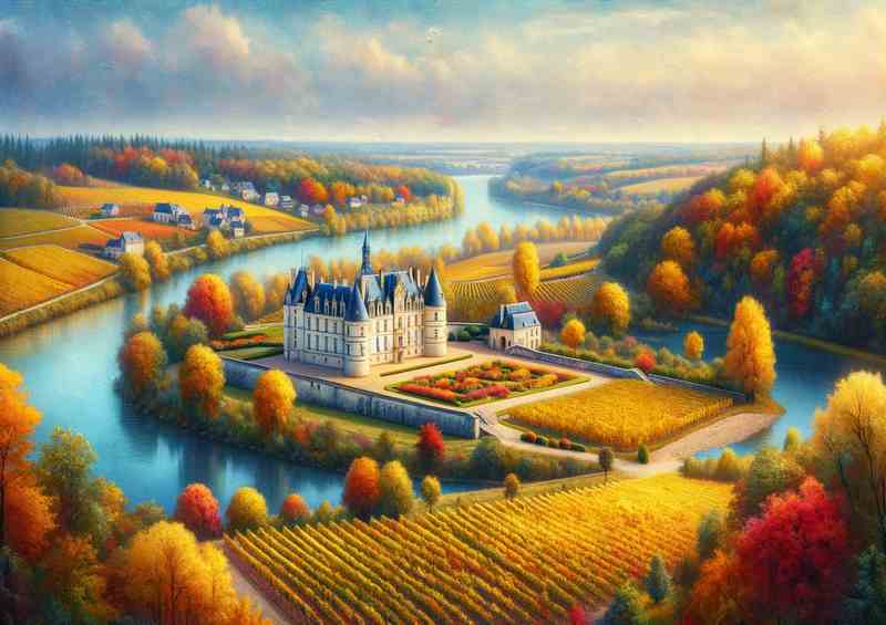 Autumn day in the Loire Valley France | Poster