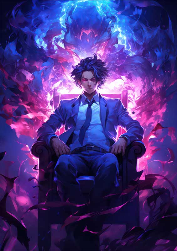 Tanjiro Demon Slayer style sitting | Poster