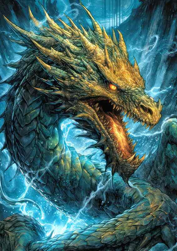 Lost in the Rapture of the Dragons Song | Metal Poster