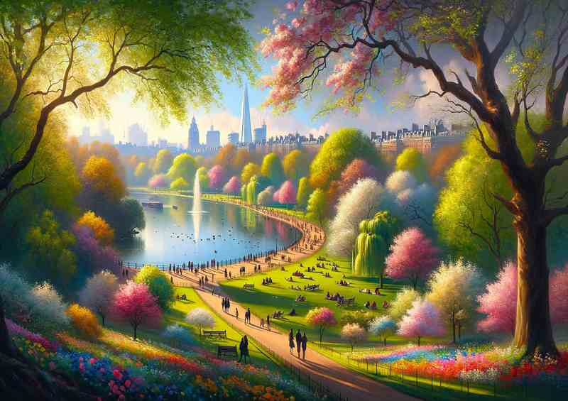 Springs Embrace Morning Light at Hyde Park London | Di-Bond