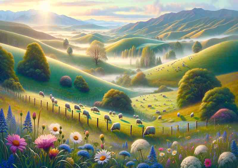 Springs Melody Morning Dew in the New Zealand Countryside | Di-Bond