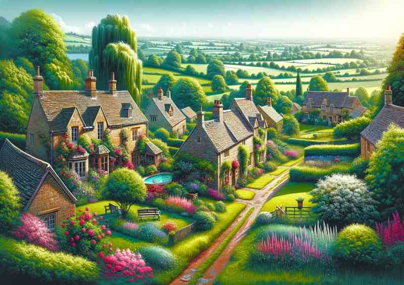 Summer day in the Cotswolds | Poster