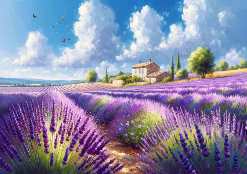 Provence Purple Lavender Metal Poster