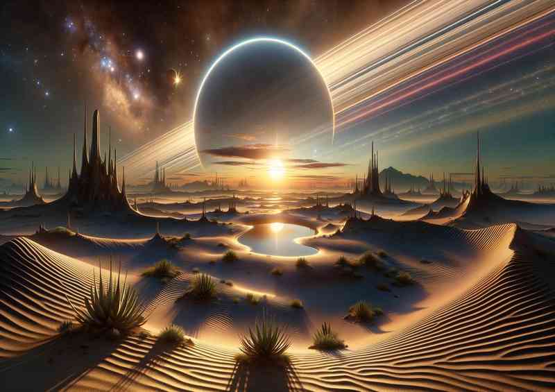 A fantasy planet The scene captures vast view | Poster