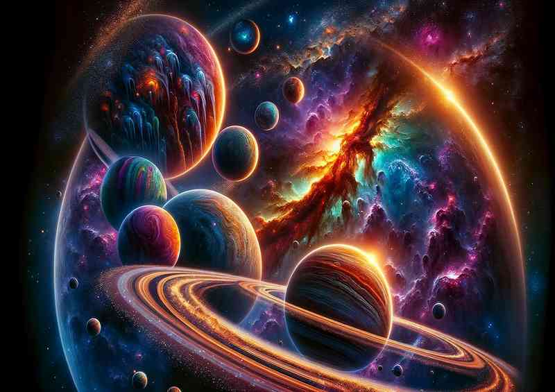A breathtaking fantastical space scene | Canvas