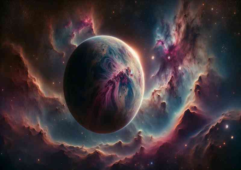 A fantastical space scene with matter | Di-Bond