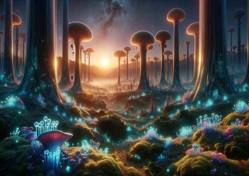 A planet illustrates an alien life matter | Di-Bond