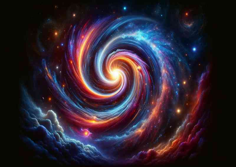 A singular imaginative space fantasy scene cosmic phenonon | Di-Bond