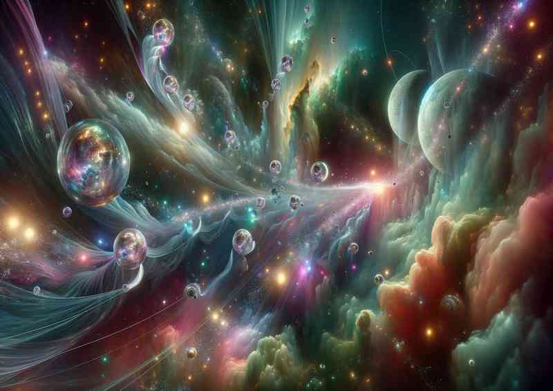 A space fantasy scene surreal cosmic event | Di-Bond