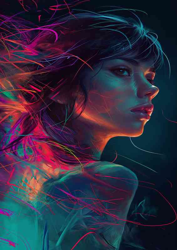 Art with a woman street art | Poster