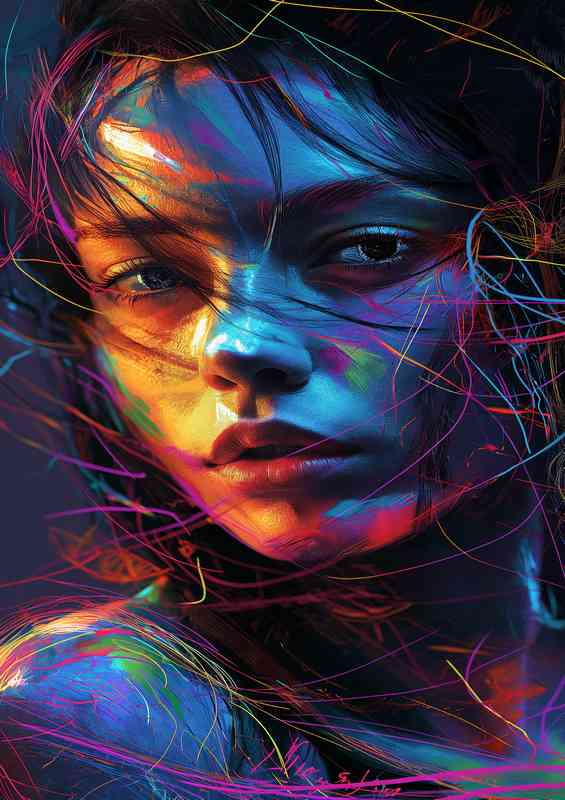 Art with a womans face | Canvas