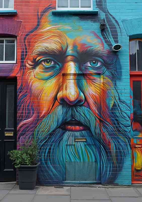 Fantastic street art bright colours | Canvas
