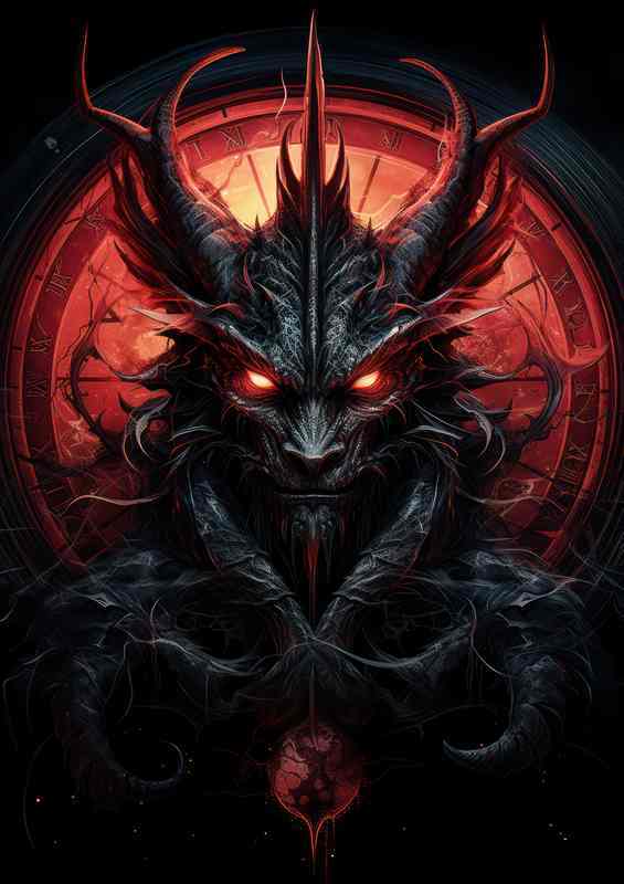 The Astronomical Tale of a Dragon | Metal Poster