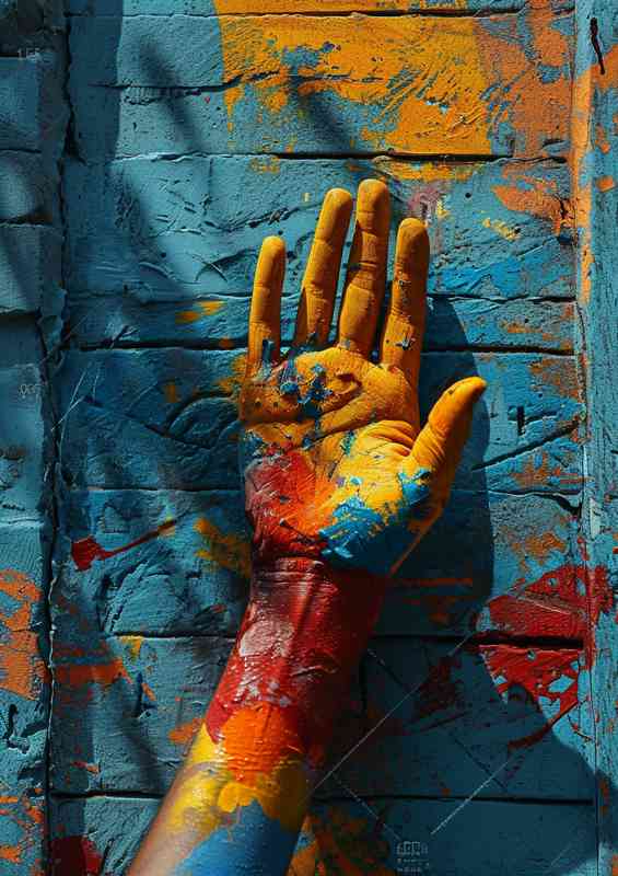 Hand painted with graffiti wall | Canvas