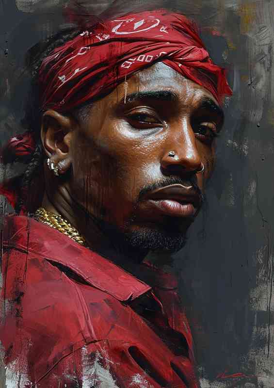 Hip hop art style tupac | Di-Bond