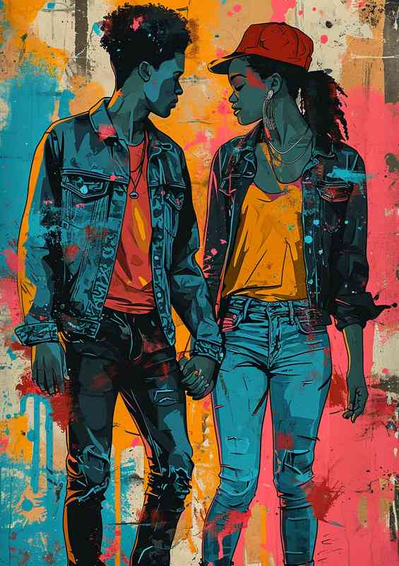 Hip hop lovers street wear | Metal Poster