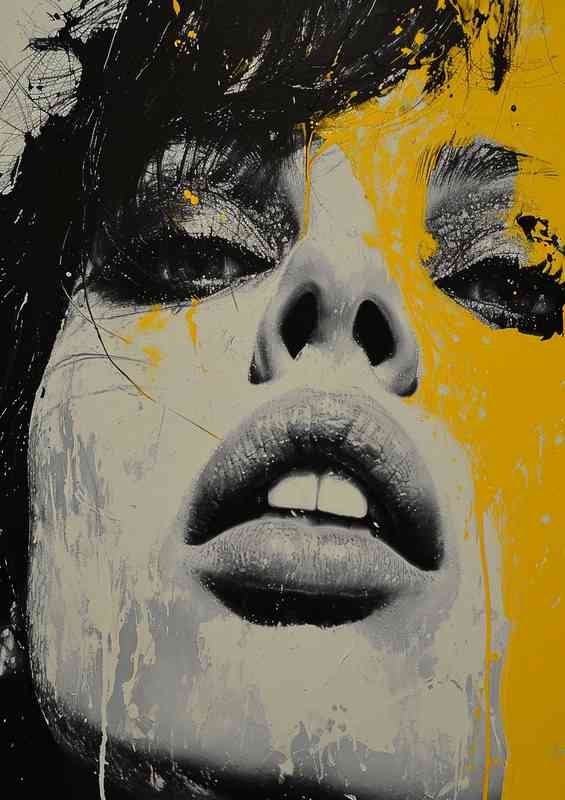 Just Attitude street art | Metal Poster