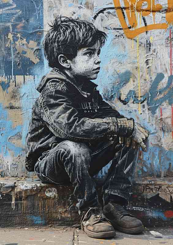 Little boy life in new york city | Di-Bond