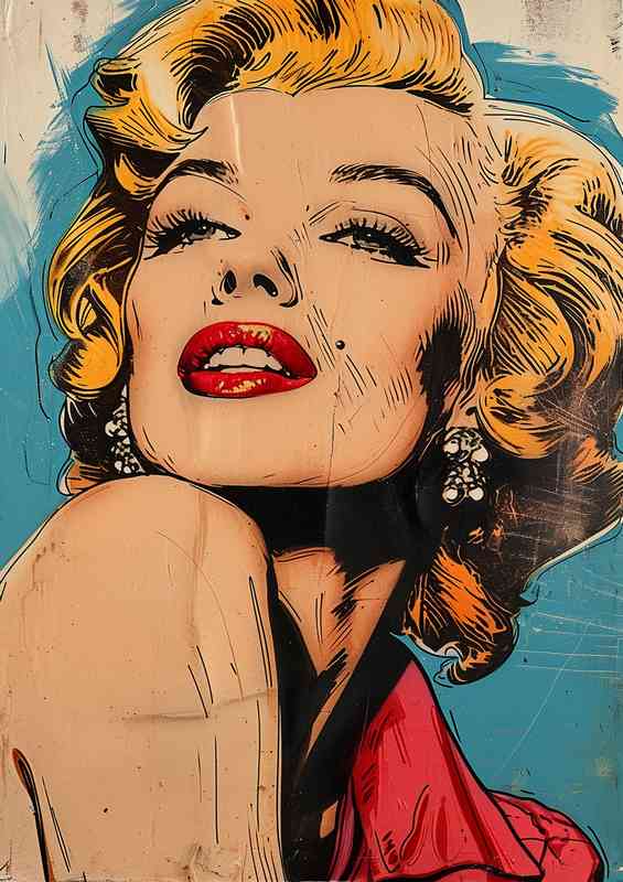 Marilyn monroe in the pop art style | Canvas