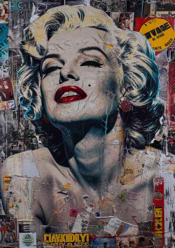 Marilyn monroe pictures in graffiti style | Di-Bond