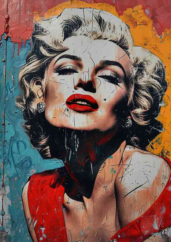Marilyn monroe wall art graffiti | Canvas