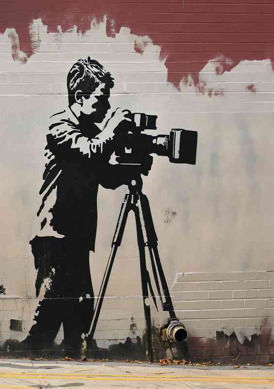 Principles of marketing in the style of Banksy | Poster