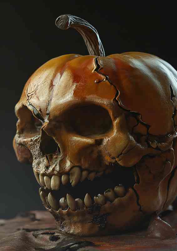 Scary looking apple with teeth | Poster